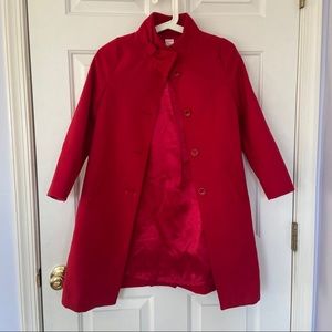 Red Gymboree Button-Up Long Coat